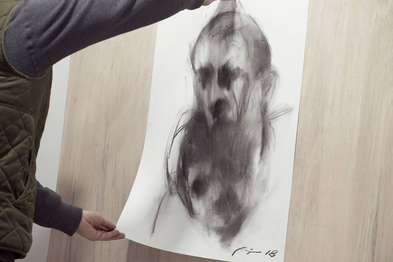 Original Portraiture People Drawing by Jaeha Park