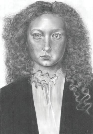 Original Figurative Portrait Drawings by Elisane Reis