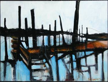 Original Abstract Expressionism Landscape Paintings by Niki Lambro