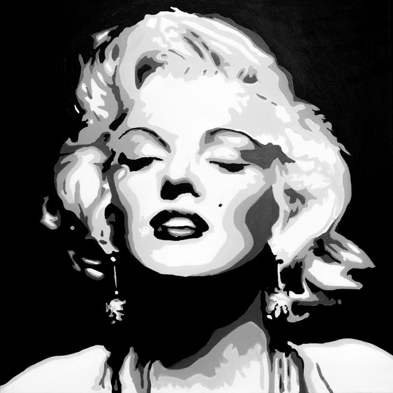 Marilyn Monroe Painting by Stuart Howarth | Saatchi Art