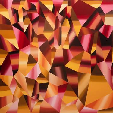 Original Abstract Geometric Painting by Dilan Gardi
