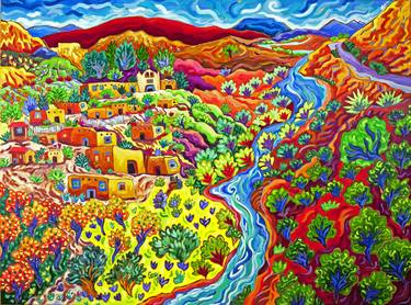 Original Expressionism Landscape Paintings by Cathy Carey
