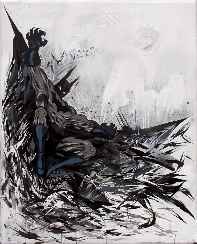 Batman: The Darkest Knight Painting by Jemal McClary | Saatchi Art