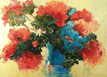 Original Floral Painting by KATHY CLARK