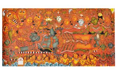 Print of Folk Classical mythology Paintings by Arun Krishna