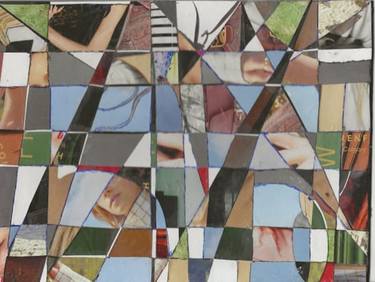 Original Abstract Rural Life Mixed Media by Joe Mckenna