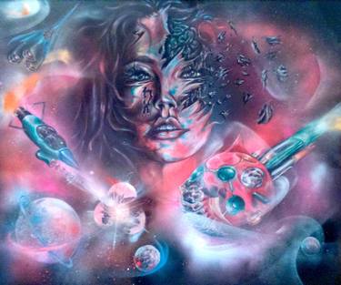 Original Outer Space Painting by Harry Jones
