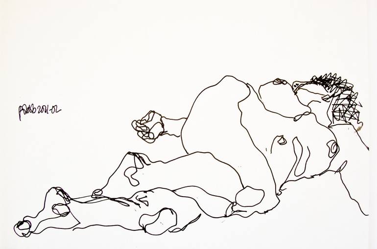 live drawing 2011-02 Drawing by P O B S B | Saatchi Art