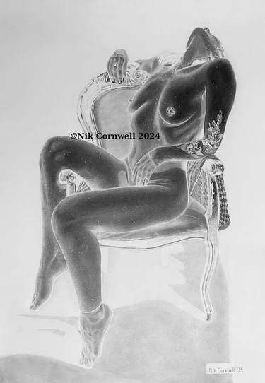 Original Realism Nude Drawings by Nicholas Cornwell