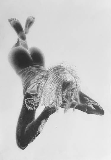 Original Realism Nude Drawings by Nicholas Cornwell