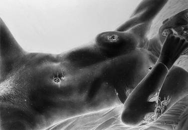 Original Realism Nude Drawing by Nicholas Cornwell