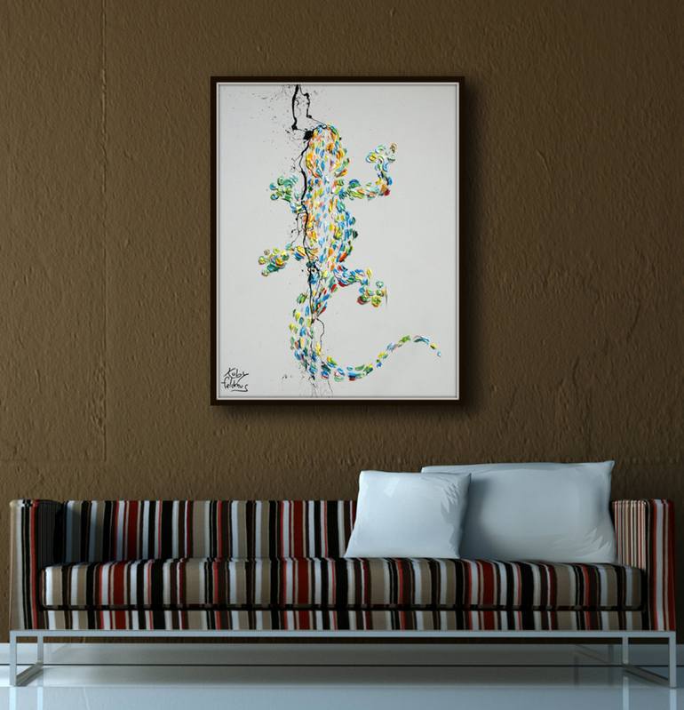 Original Minimalism Abstract Painting by Koby Feldmos