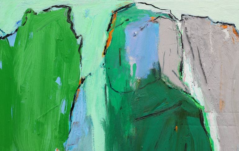 Original Abstract Expressionism Abstract Painting by Diana Savostaite