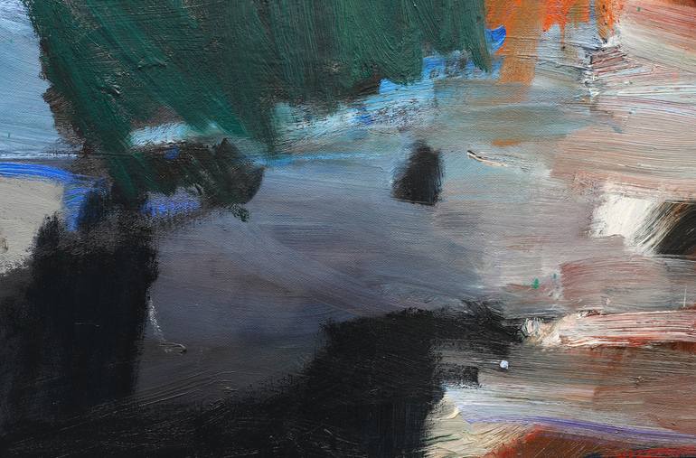 Original Abstract Expressionism Abstract Painting by Diana Savostaite