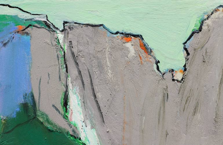 Original Abstract Expressionism Abstract Painting by Diana Savostaite