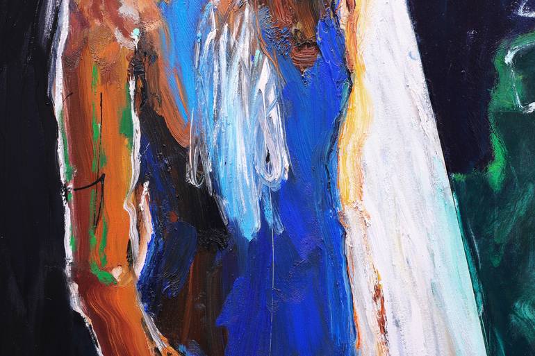 Original Abstract Body Painting by Diana Savostaite