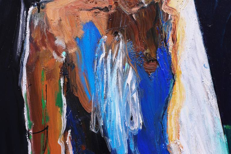 Original Abstract Body Painting by Diana Savostaite