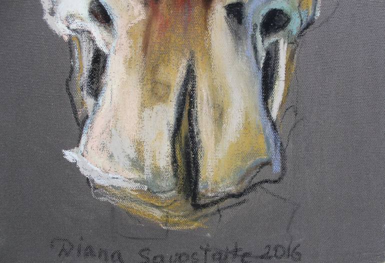 Original Abstract Expressionism Still Life Drawing by Diana Savostaite