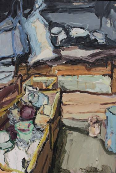 Print of Interiors Paintings by Diana Savostaite