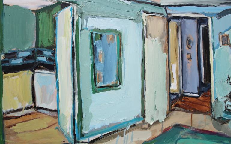Original Expressionism Home Painting by Diana Savostaite