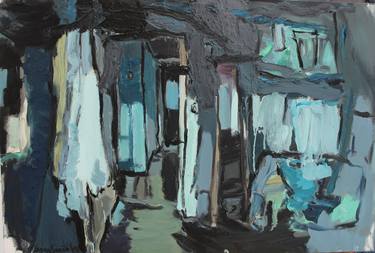 Print of Abstract Expressionism Interiors Paintings by Diana Savostaite