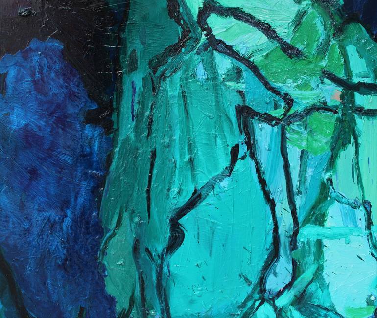 Original Abstract Painting by Diana Savostaite