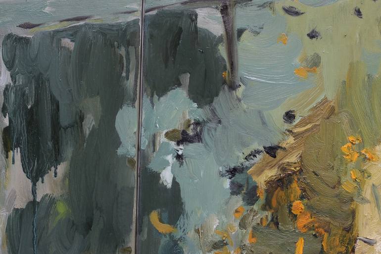 Original Abstract Landscape Painting by Diana Savostaite