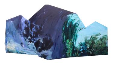 Original Conceptual Landscape Painting by Diana Savostaite