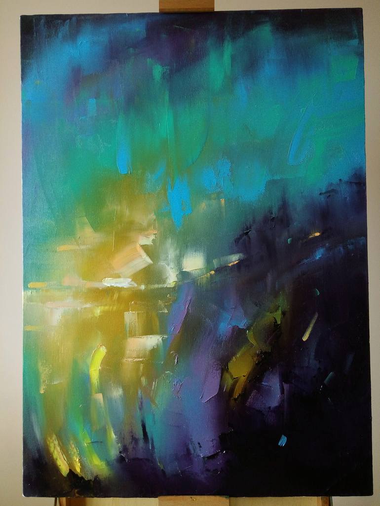 Original Fine Art Abstract Painting by Artem Grunyka