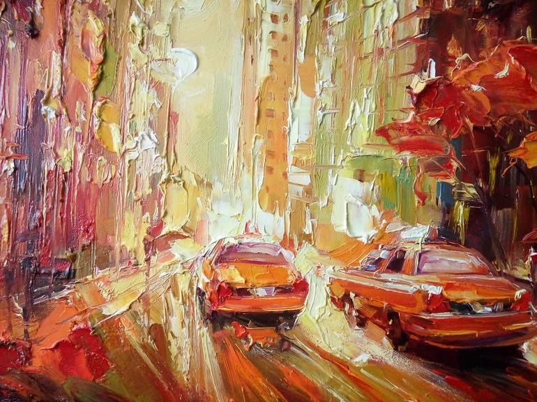 Original Impressionism Architecture Painting by Artem Grunyka