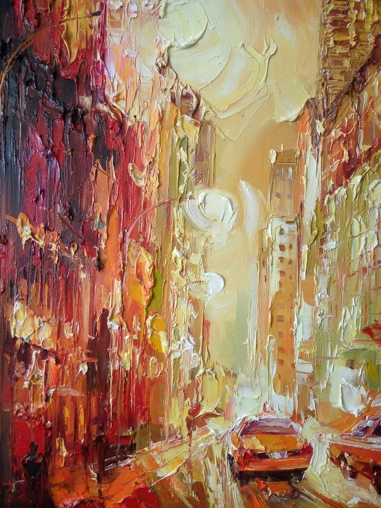 Original Impressionism Architecture Painting by Artem Grunyka