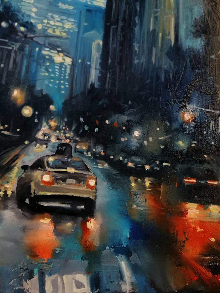 Original Fine Art Cities Painting by Artem Grunyka