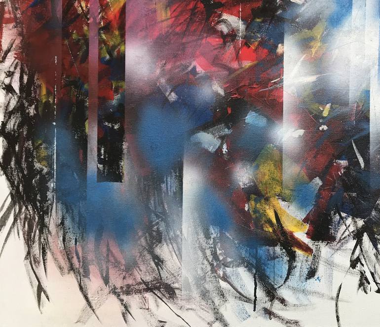 Original Abstract Expressionism Abstract Painting by Artem Grunyka