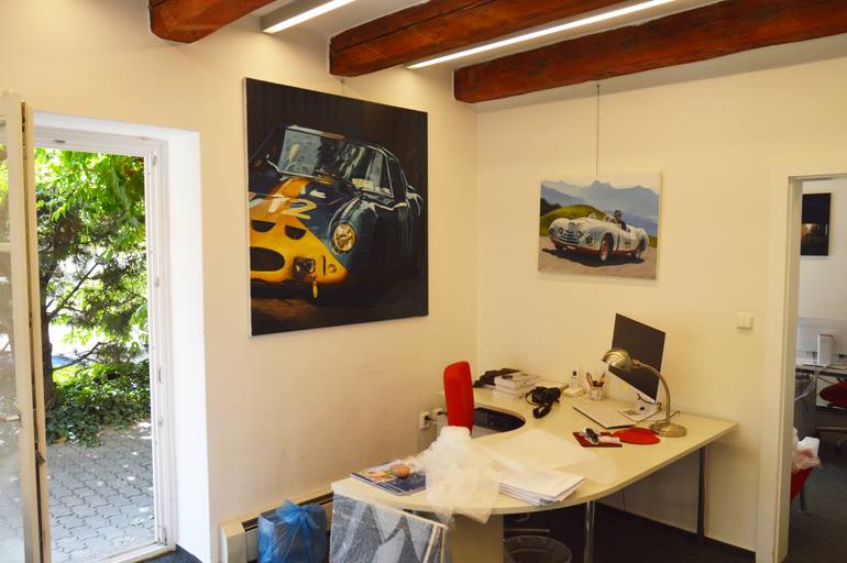 Original Realism Transportation Painting by Roman Sedlak
