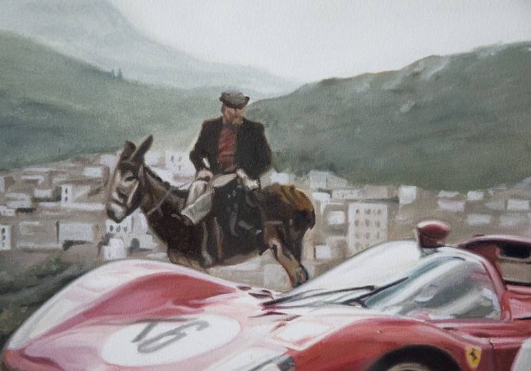 Original Car Painting by Roman Sedlak