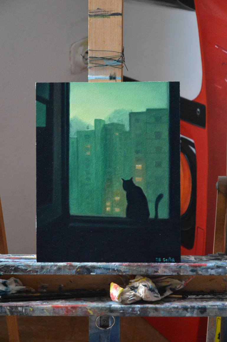 Original Contemporary Animal Painting by Roman Sedlak