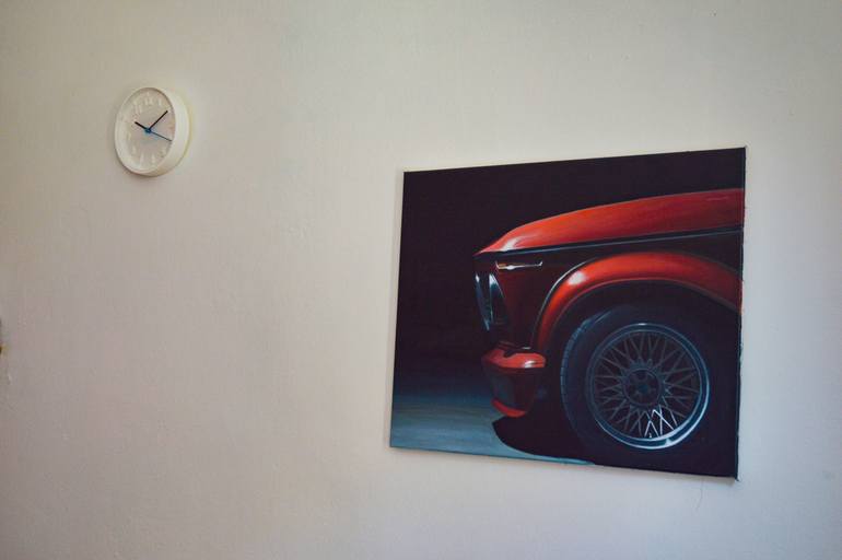 Original Realism Automobile Painting by Roman Sedlak