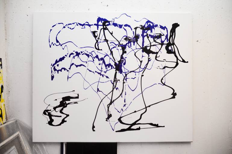Original Abstract Expressionism Abstract Painting by Roman Sedlak
