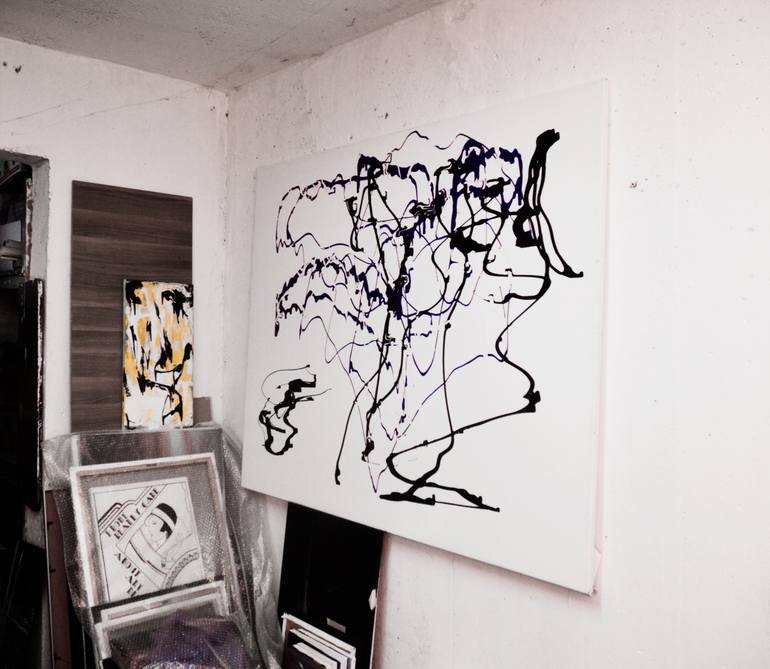 Original Abstract Expressionism Abstract Painting by Roman Sedlak