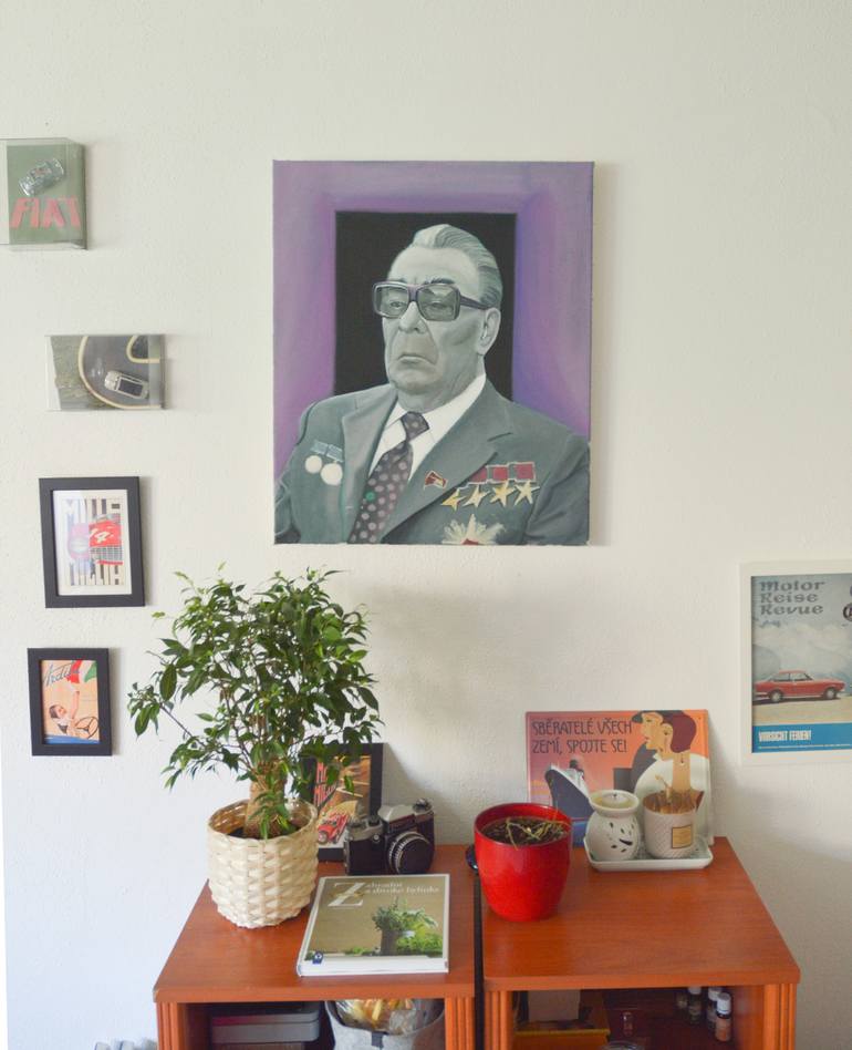 Original Expressionism Politics Painting by Roman Sedlak