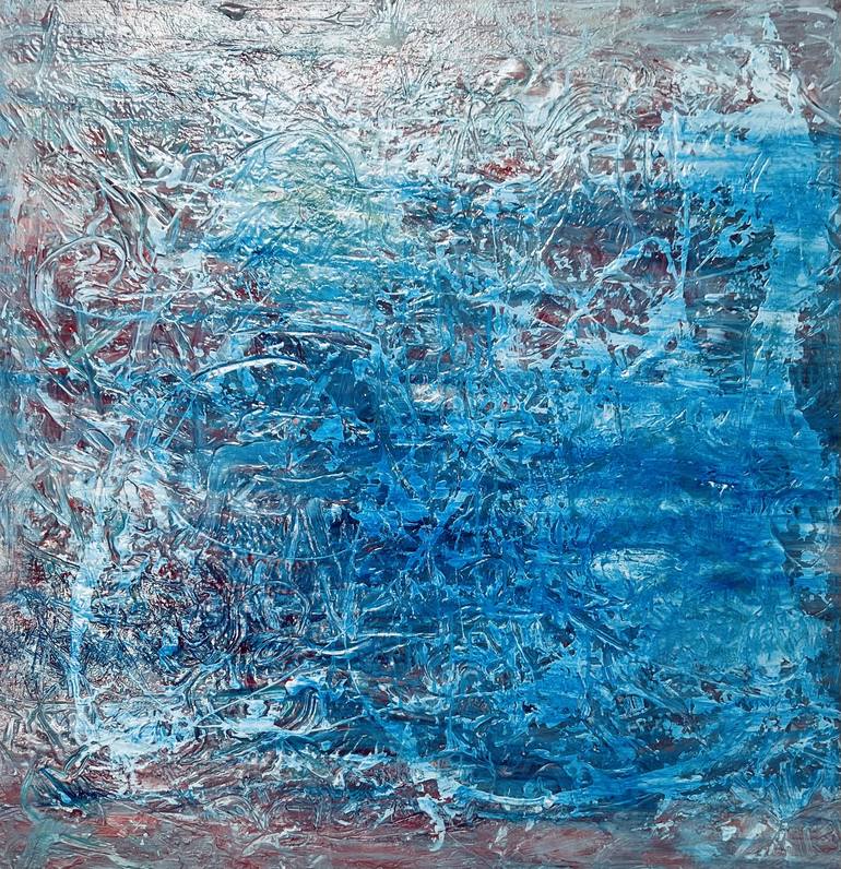 Original Abstract Expressionism Abstract Painting by Jeanne Newhall