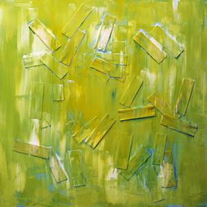 Green Yellow White Blue Paper Rolls