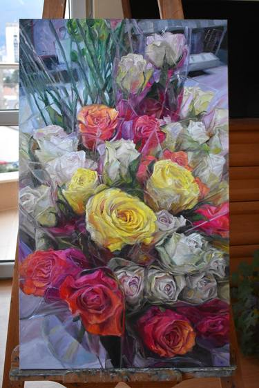 Original Floral Paintings by Van Krusteva