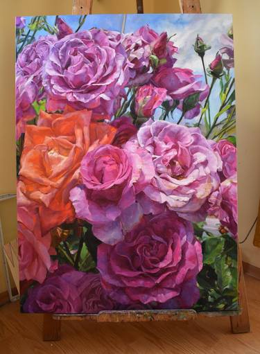 Original Floral Paintings by Van Krusteva