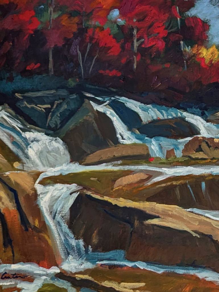 Original Impressionism Landscape Painting by Jonathan Centeno