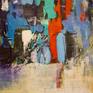 This piece is an abstract impression of the Toronto Skyline as seen from  Lake Ontario.