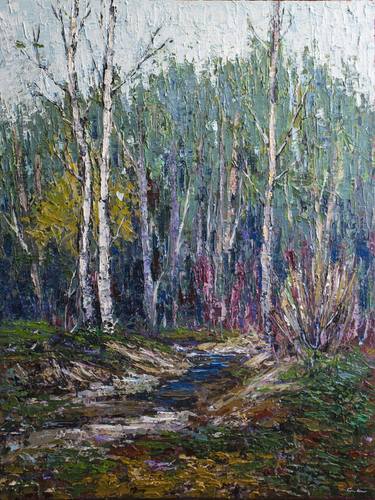 Original Impressionism Landscape Paintings by JONATHAN CENTENO