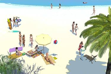 Original Figurative Beach Digital by Fred Juergen Rogner