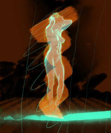 Original Figurative Nude Digital by Fred Juergen Rogner