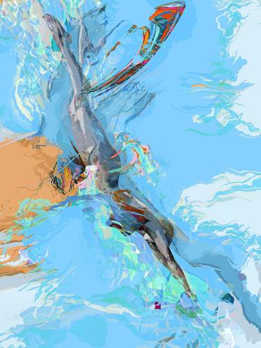 Original Expressionism Water Digital by Fred Juergen Rogner